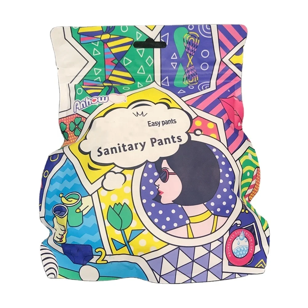 Menstrual Pants Sanitary Pads,women Night Use Sanitary Pant Cotton ISO Women Breathable Underwear Super Absorb Disposable 200ml