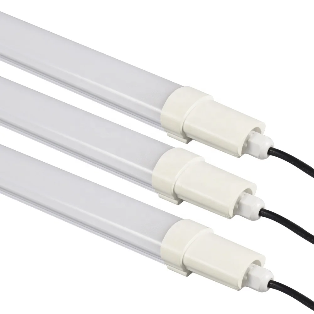 Industrial Lighting T8 Integrated 1.2m 50W IP65 Waterproof Damp-proof High Power Energy-Saving LED Strip Tri-P PC Body