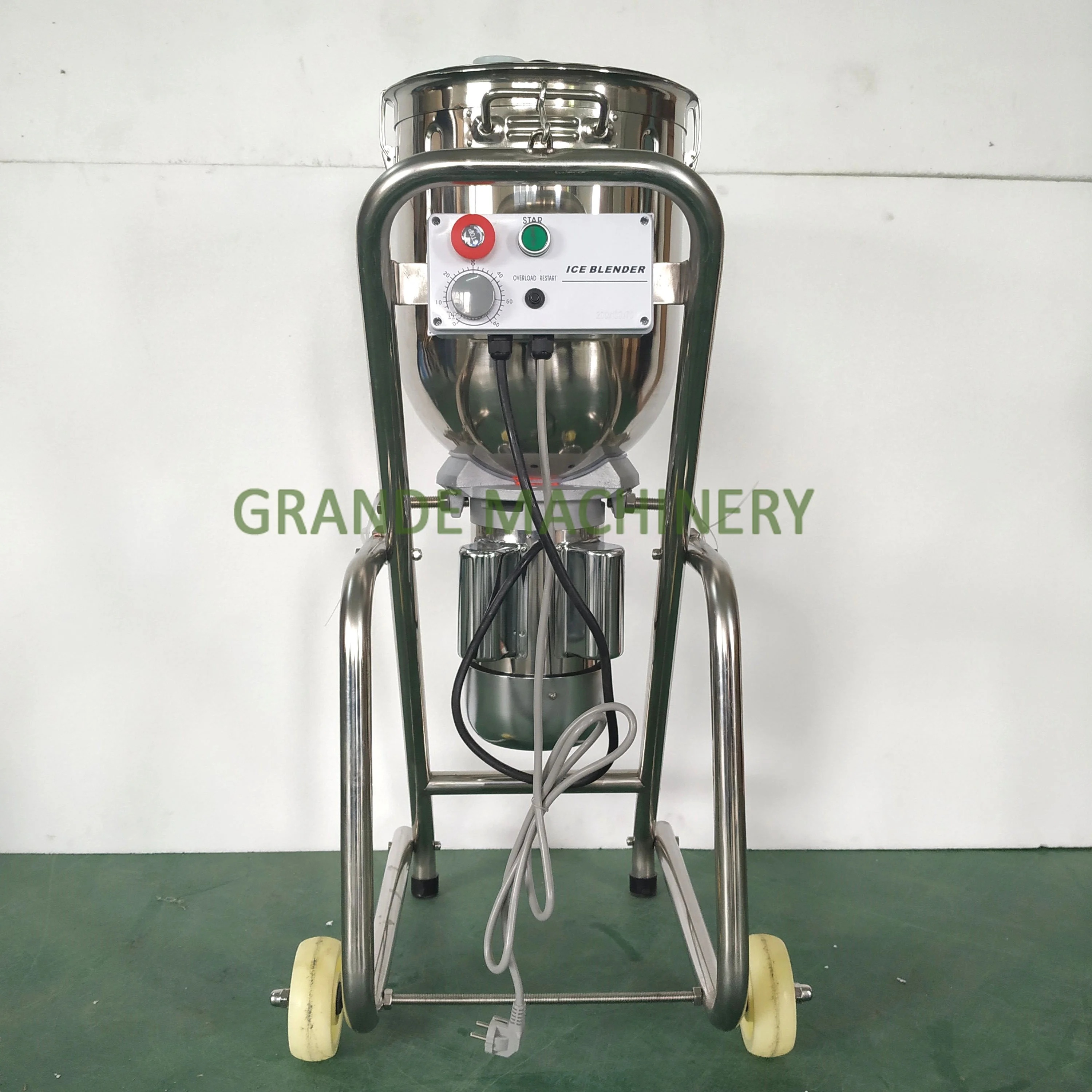 2024 Factory Price High Efficiency Commercial Heavy Duty Electric Blender Ice Block Crusher for Bar with Strong Chopping Effect
