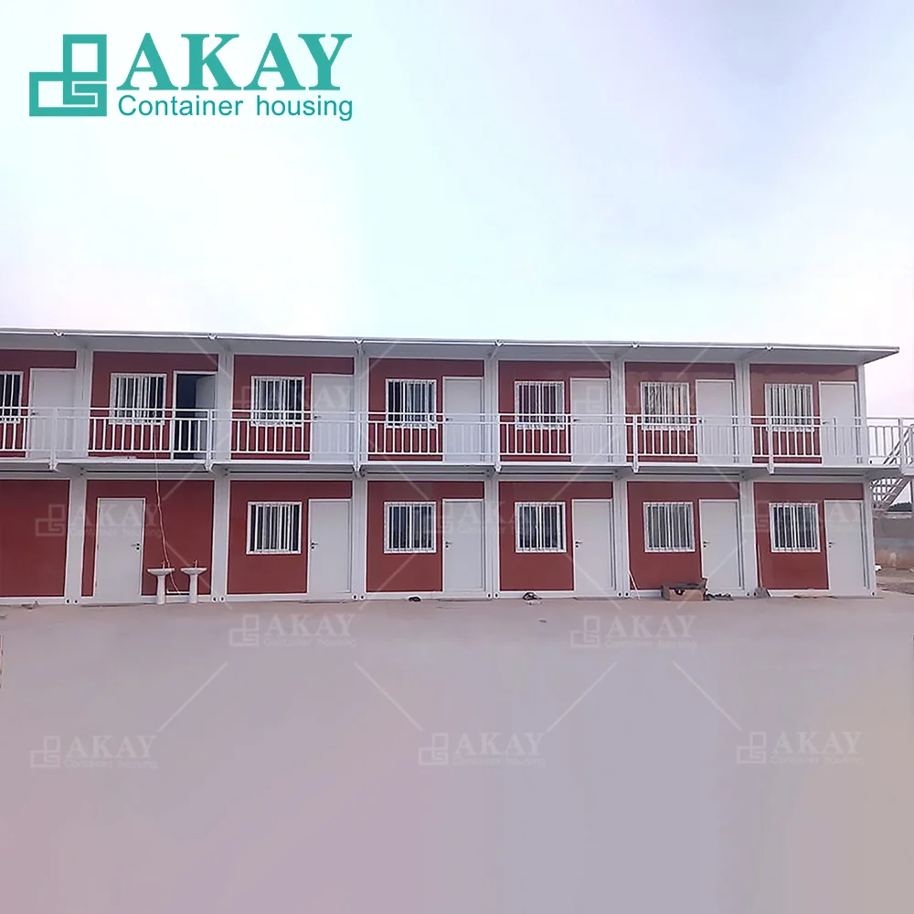 High-Quality Double Storey Dormitory Uzbekistan Project Prefab Homes Detachable Container House Modular prefabricated house