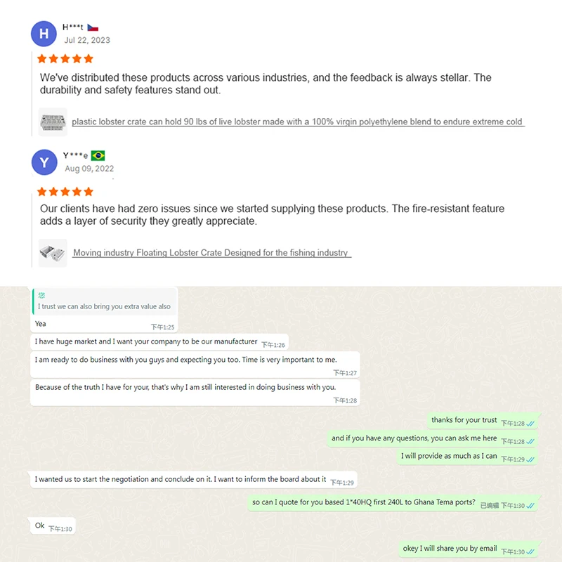 Ventilated nestablePlastic Lobster Crate made with a 100% virgin polyethylene blend to endure extreme cold