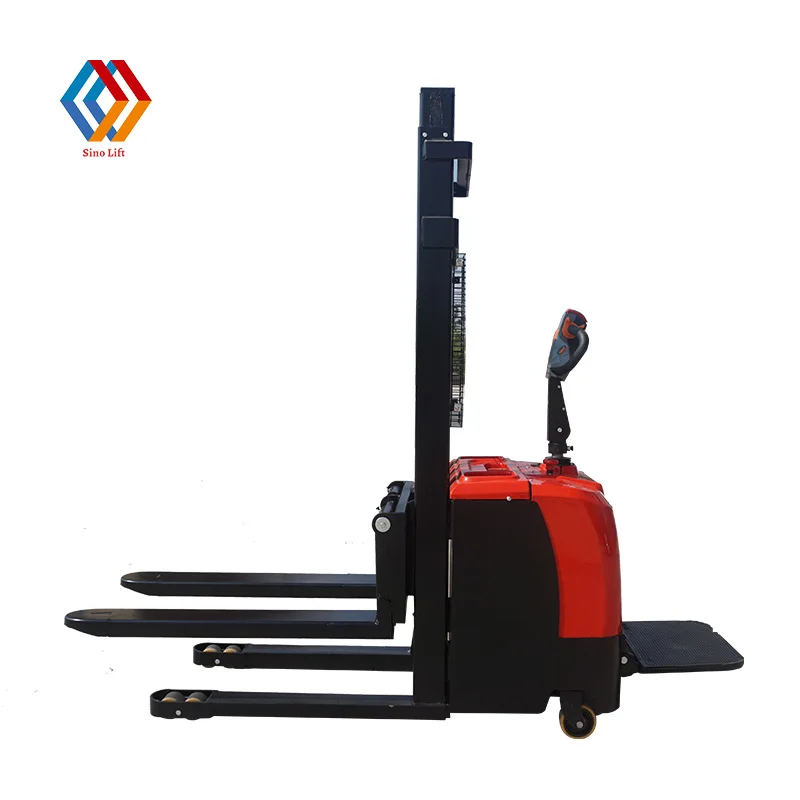 2024 Factory Price 500kg Self Loading Portable Stacker Forklift electric Stacker Stock with CE