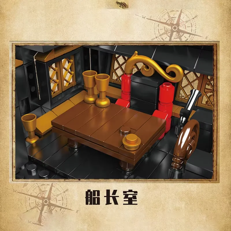 mould king brick sets13083 Pirate ship The GULL Seagull Creative Toys building block sets