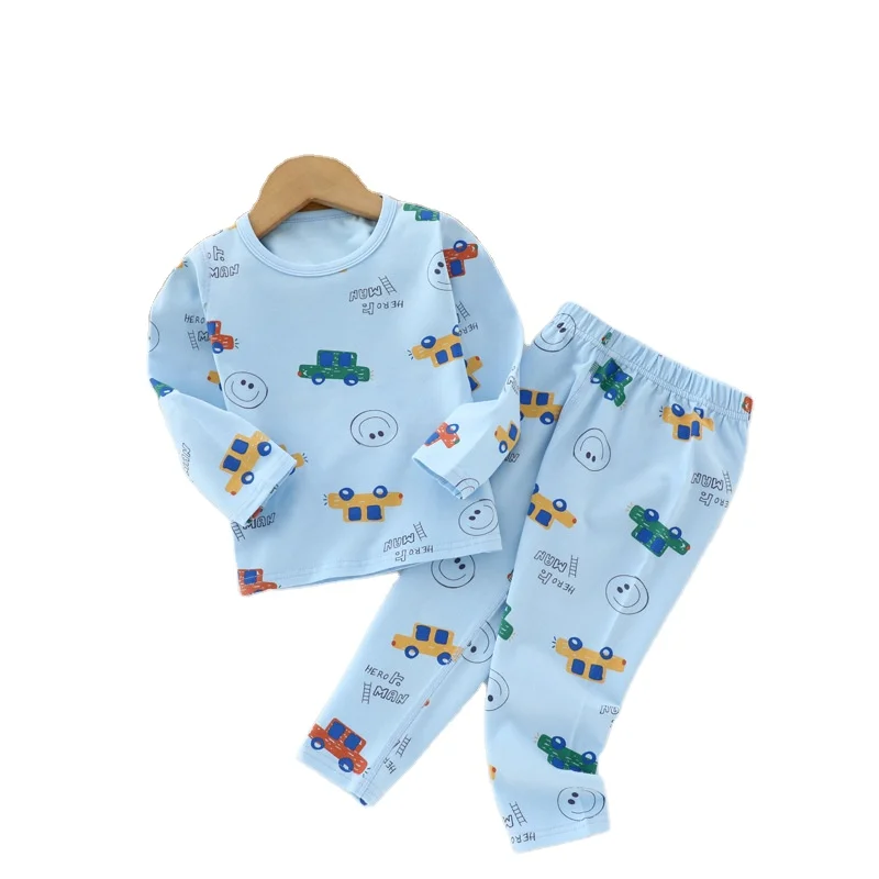 2022 Underwear sets spring autumn new autumn cotton home 2022 clothing toddlers clothes kids pajamas cotton