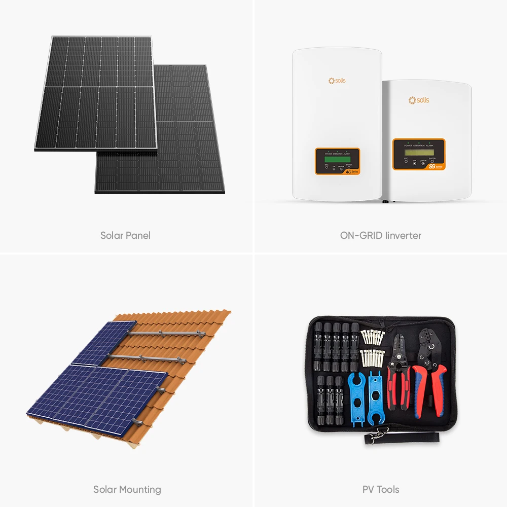 Sunpal Popular Household Solar Energy System 50KW 30KW 20KW 10KW 5KW 3KW Complete On Grid Solar PV Module System Kit