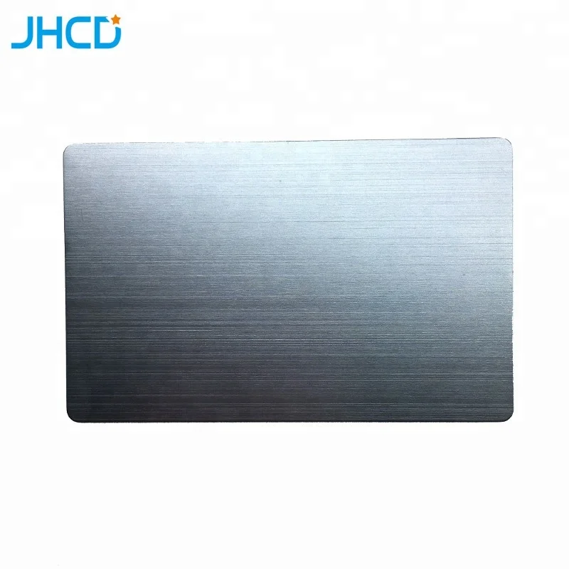 .8mm 0.5mm thickness 86mm x54mm black blank anodized alumina aluminum business cards