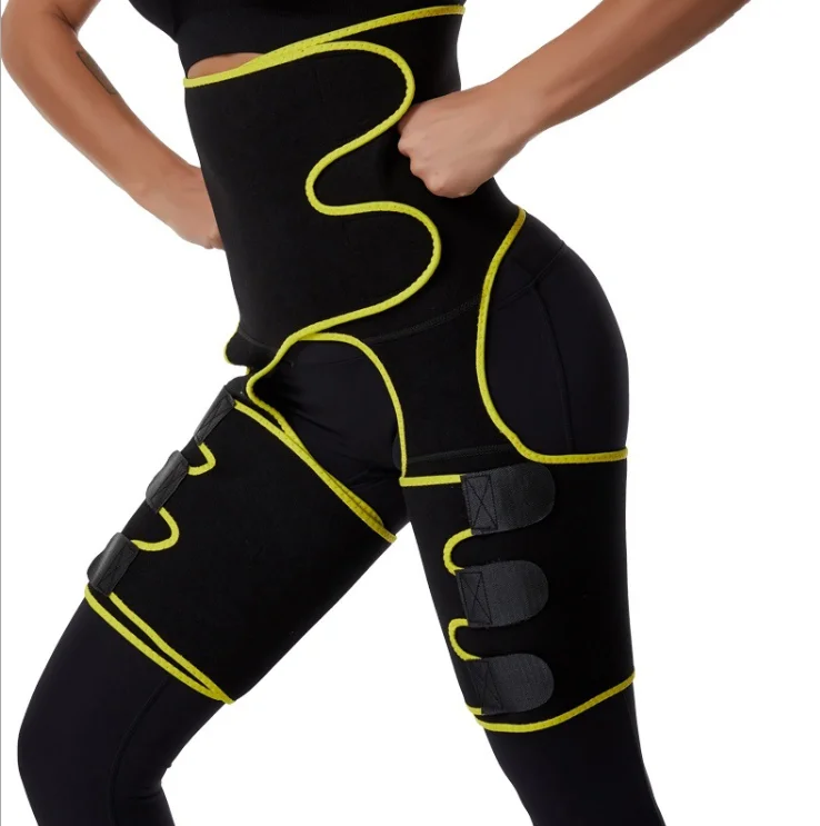 Adjustable Neoprene Sweat Waist Trainer Tummy Wrap Trimmer Belt High Butt Lifter Thigh