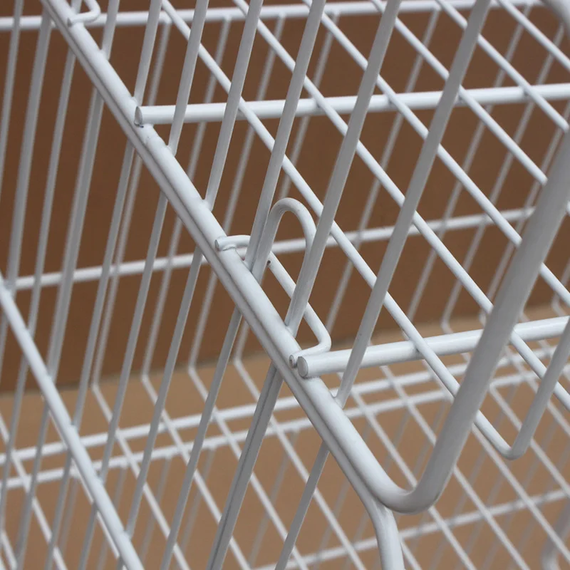
Mobile supermarket line bar snacks electroplating inclined mouth basket layer net rack bread rack cage shelf 
