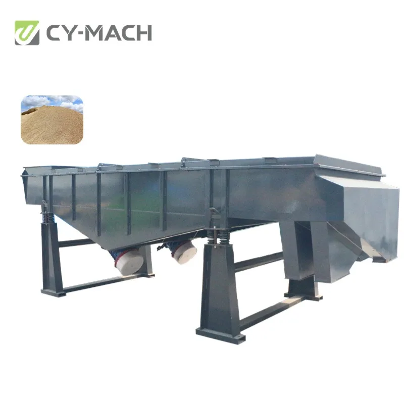 2024 Industrial Sifter Dry Silica Sand Vibration Screen Sieving Machine Good Performance Sand Dewatering Screening
