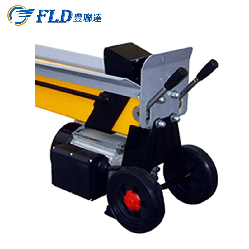Household small electric wood splitter New electric Mobile hydraulic wood splitter