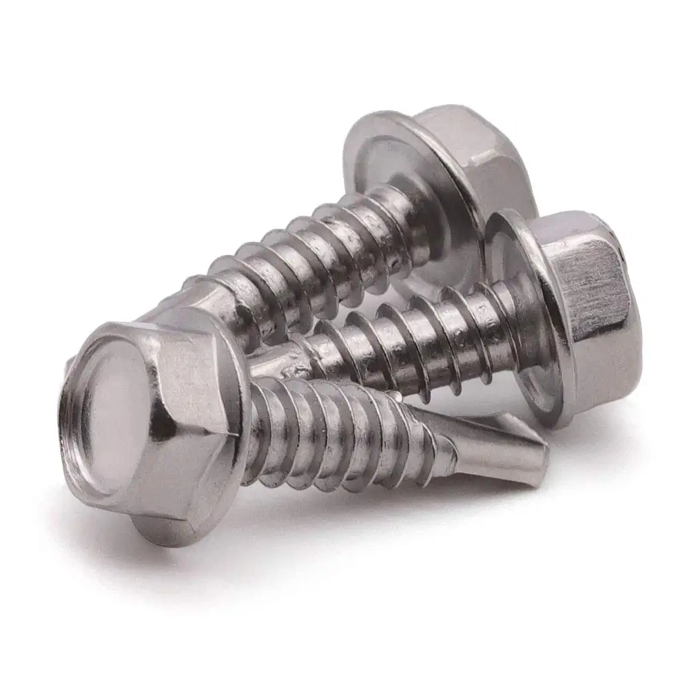 2024 Galvanized Hex Head Self Drilling Screw With Blue,Collated M12 Carbon Steel Self Drilling Screw Hex