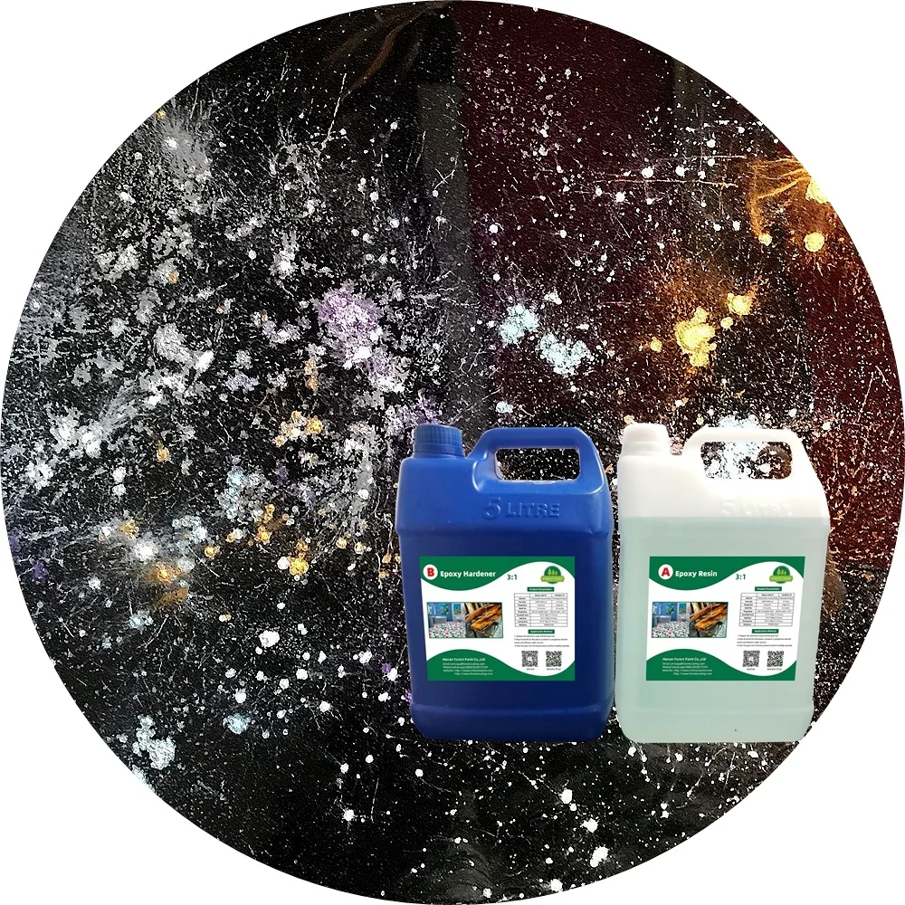 Оптовая продажа высокая производительность и простота обслуживания прозрачная декоративная эпоксидная смола цветной пигмент металлическая напольная