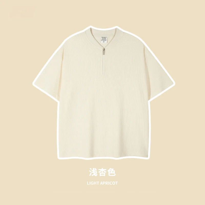 Футболка мужская с принтом логотипа на заказ, тяжелая хлопковая рубашка оверсайз с принтом вафель, полиэстер, белый цвет, без рисунка