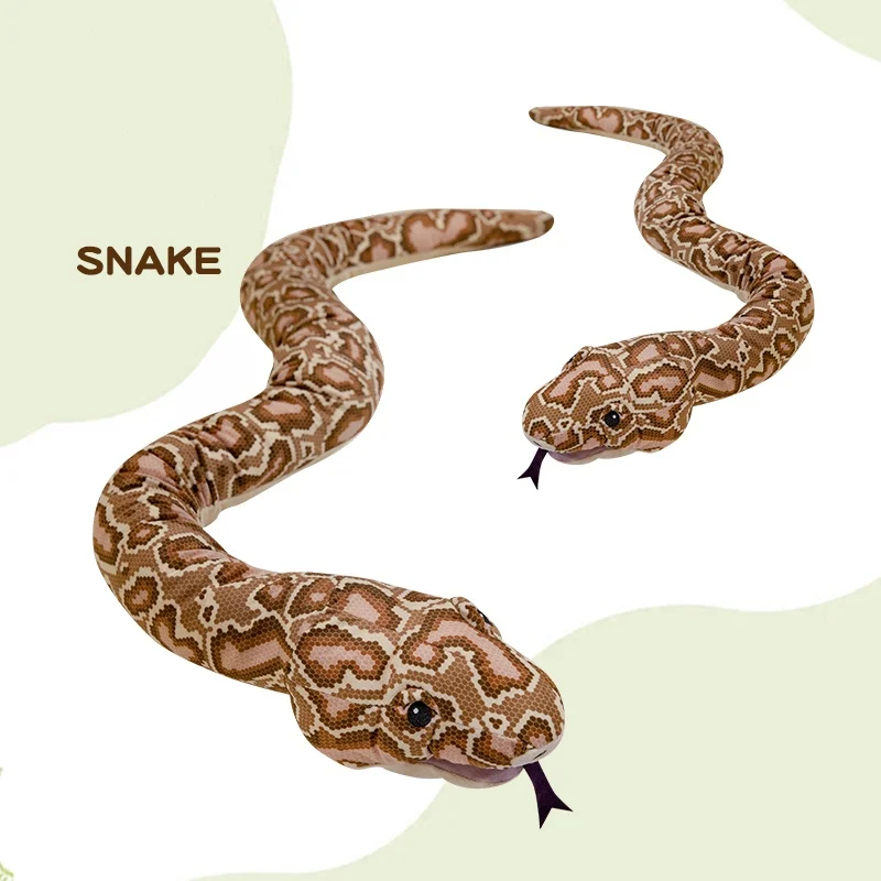 New Arrival Creative Large Simulation Python Toy Realistic Stuffed Animal Decoration Snake Plushies Toy