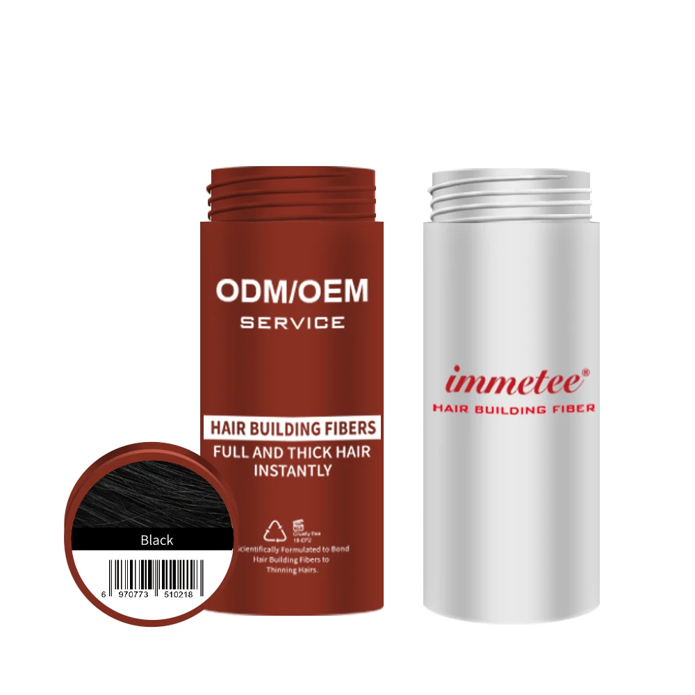 Hair Fiber 25/50/100 g Custom Logo Bulk Black Dark Brown 15 Color High Quality Synthetic Fiber Hair Building Fibers