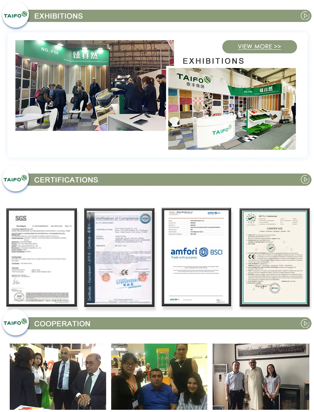 Taifo Factory Directly High Quality Artificial Turf Grass Eco-friendly Garden Plastic Plastic Plates Plastic Roll for Moss Pole