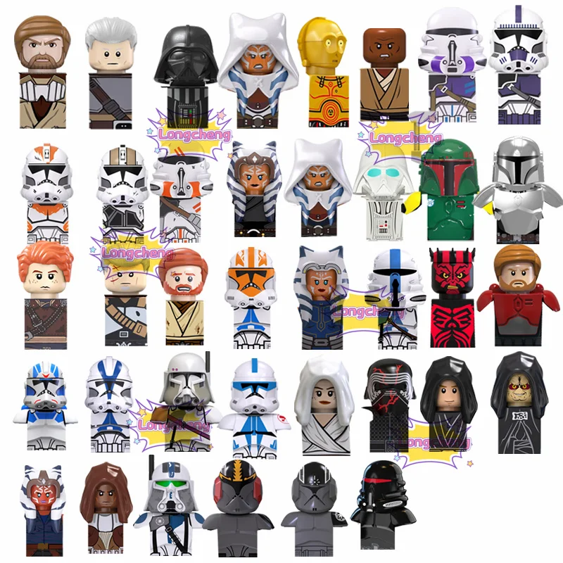 Popular TV Series Space War Trooper Spark Clone Trooper Purge Mace Windu Commander Blackout Mini Wars Building Block Toys