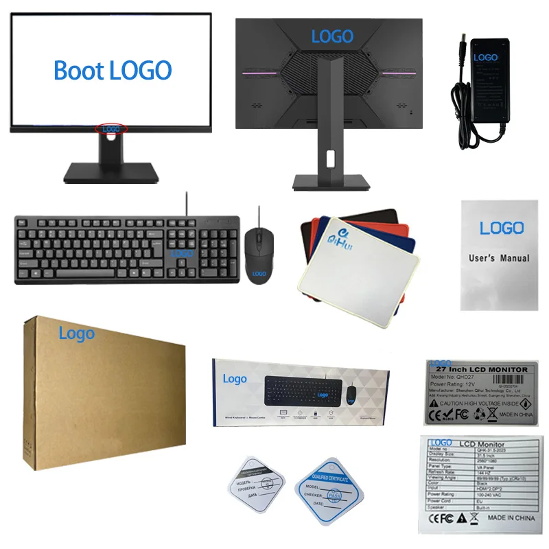 Fashionable 4k LED 24 32 40 43 50 55 65 Inch flat screen Television UHD smart TV 4K