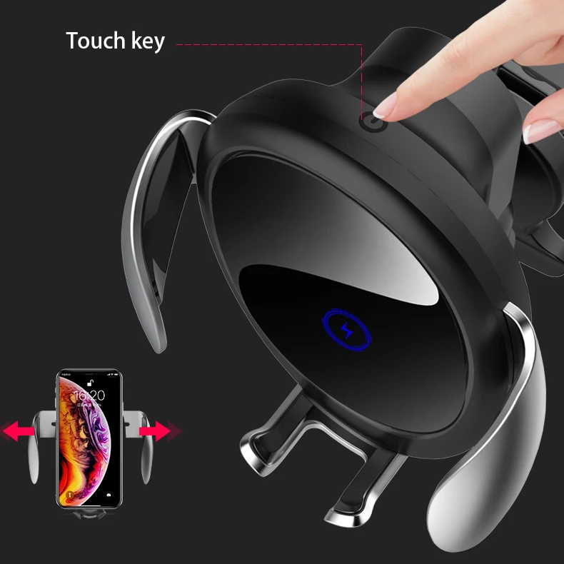 Car Mount Mobile Phone Holder 360 Rotation Degree Stent Magnetic Car Holder Wireless Charger
