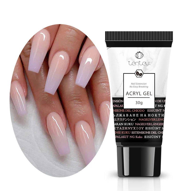 private label poly acrylic gel clear poligel no chipping new colors with free samples