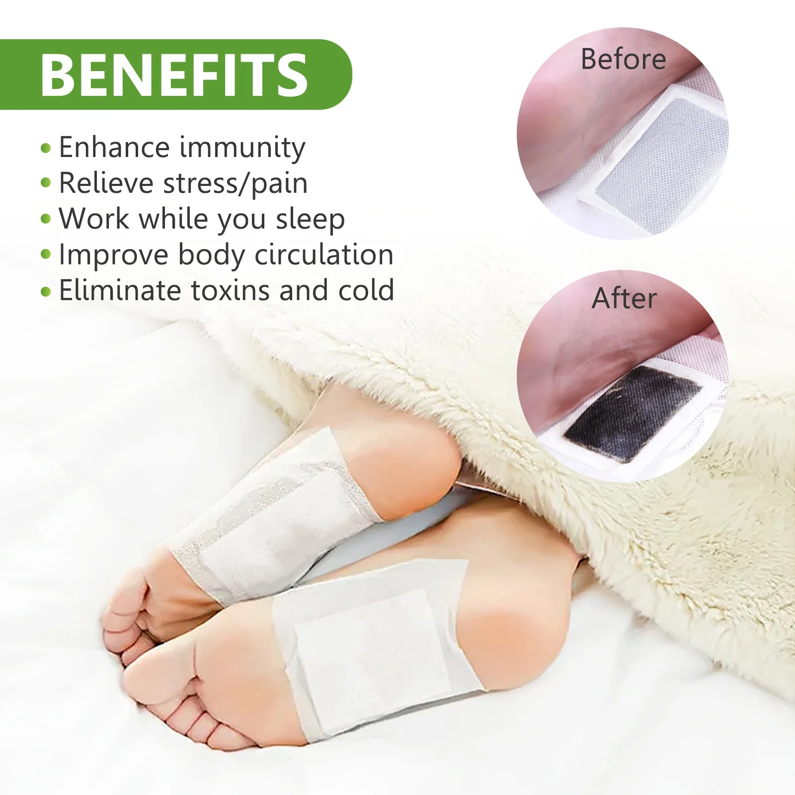 offer bulk sales hot selling products 2023 kinoki detox foot pads 10 pads patch pour les pieds