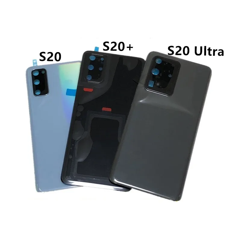 Wholesale Back cover for Samsung Galaxy S20 S20 plus S20 Ultra Battery Cover Door Rear Glass Housing Case Camera Lens Frame