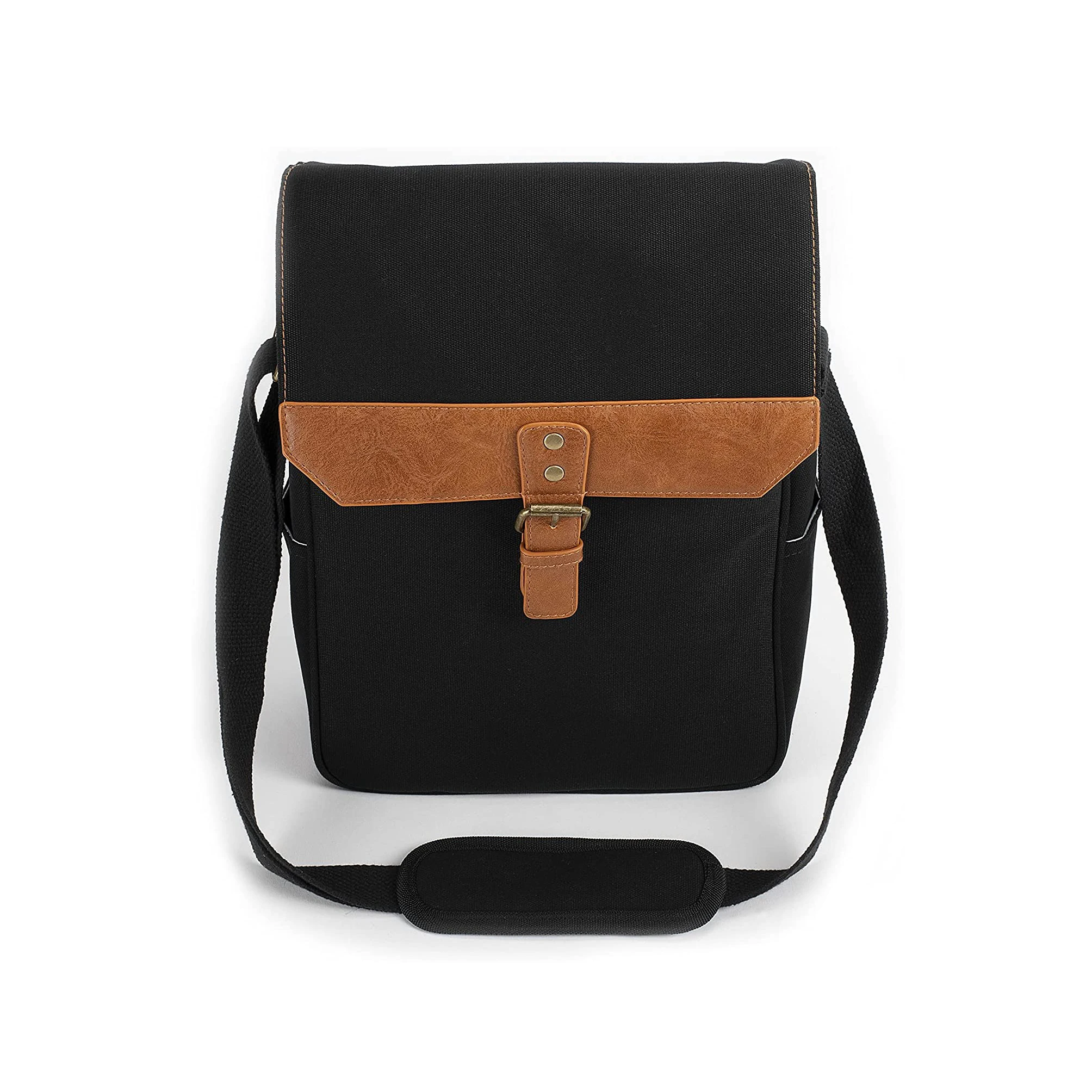 3 Bottle Wine Cooler Bag Thermal Linner Canvas Wine Carrier Bag with Should Strap Removable Divider