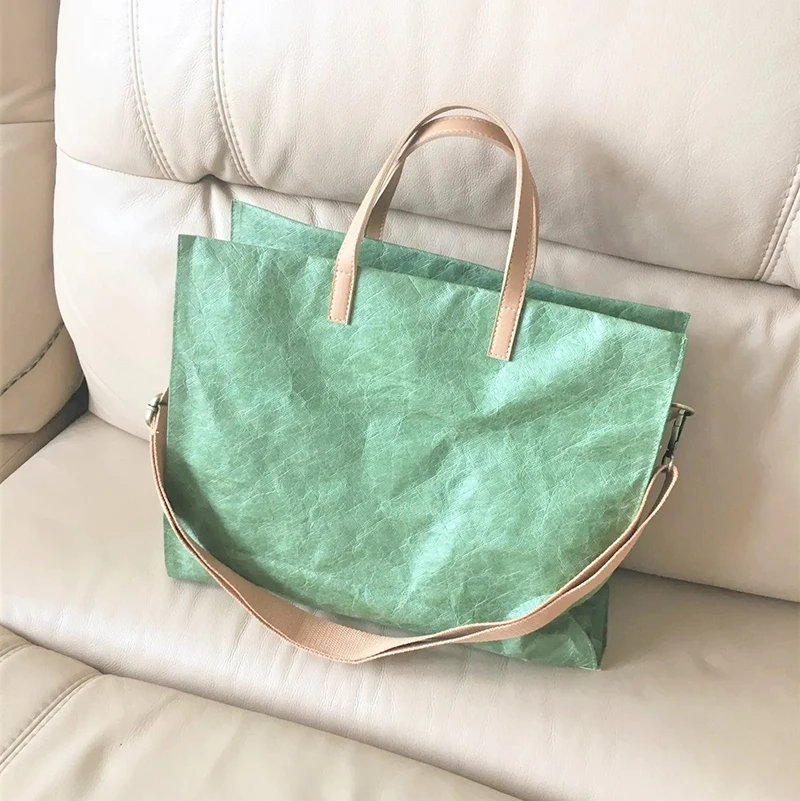 Custom Canvas Bag Organic Cotton Tote Bag Waterproof Handbags Washable Kraft Paper Bag