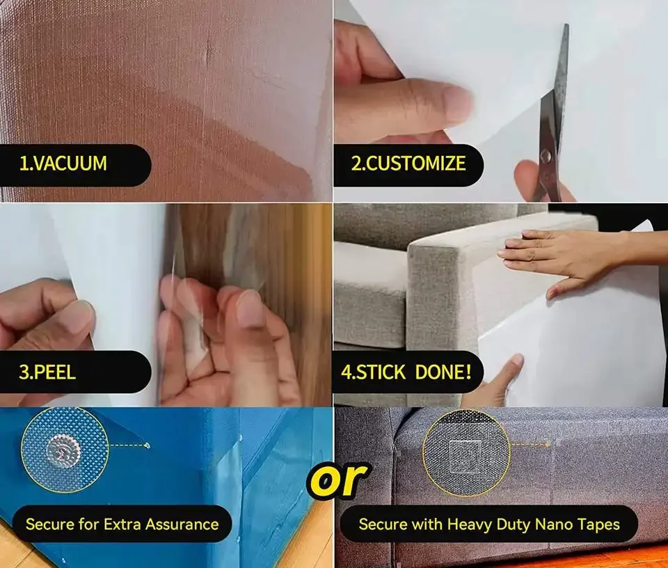 Indestructable Sofa Scraper Post Sofa Self Adhesive Scratcher Sofa Scraper Scratching Sticky Anti Cat Scratch Cat Training Tape