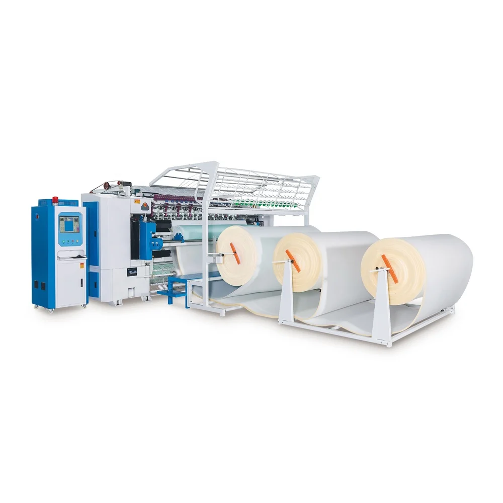 Automatic Mattress Fabric Making Computerized Non-Shuttle Multi Needle Quilting Machine