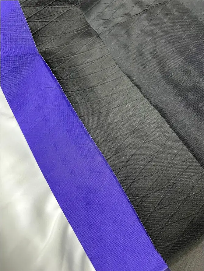 200D High Strength Yarn Ripstop Pu Coating Nylon Oxford Diamond Pac Melting Glue Bonding 100% Nylon Fabric with WR