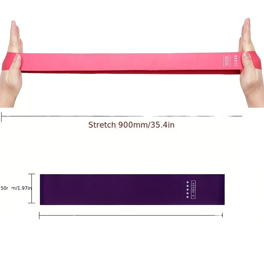 TPE Hip resistence band Set of 5,Custom logo Resistance Loop Exercise Bands Exercise Bands for Home Fitness, Stretching