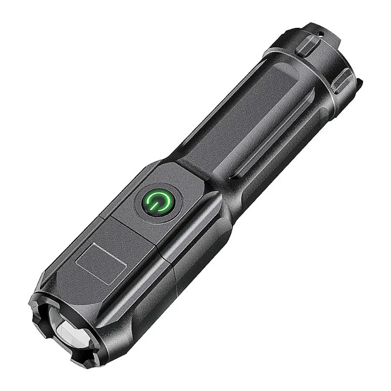 Rechargeable Tactical Zoomable Torch Super Bright LED Work Lamps LED Flashlight Camping Rechargeable Battery ABS IP65 70 DC 5V