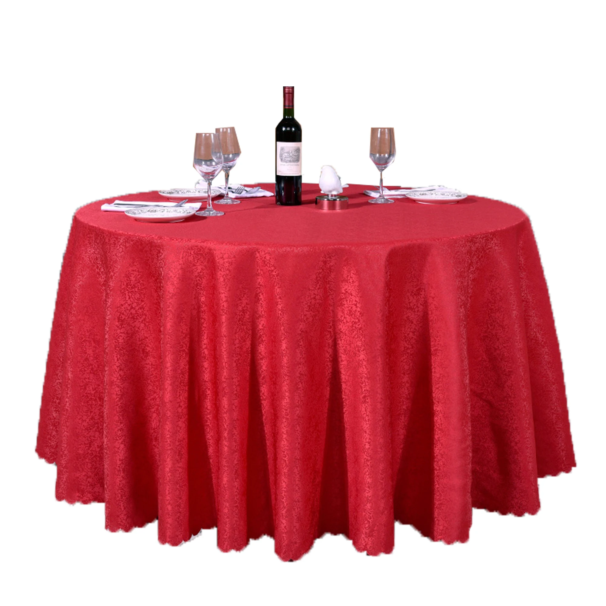 Venta al por mayor de fabrica de 120 pies Banquete de boda Evento Mantel redondo