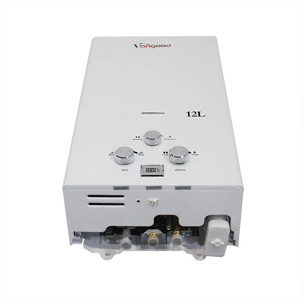 Manufacturer Reasonable Price 12L Portable Gas Water Heater Tankless Instant Shower Hot Water Heater