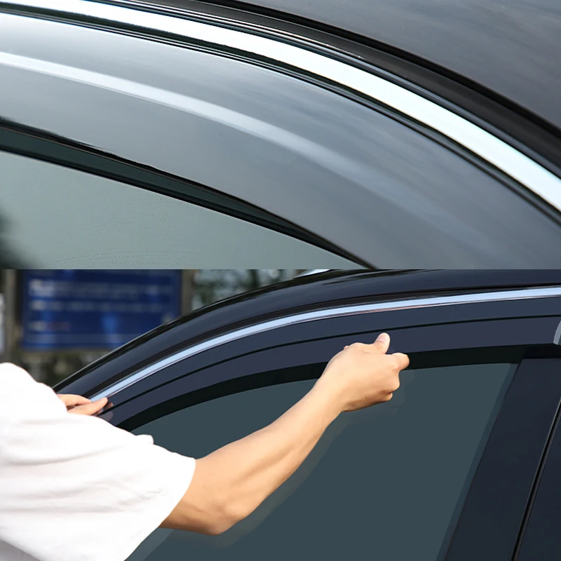 Car Exterior Original Car Window Deflector Ventilation Window Sunshade Rain Shield For Volkswagen ID.4 2021