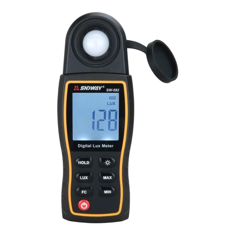 2023 new handheld digital LUX Meter SW-582 tester illuminometer FC 200000LUX LCD display home gym library plant farm aquaculture