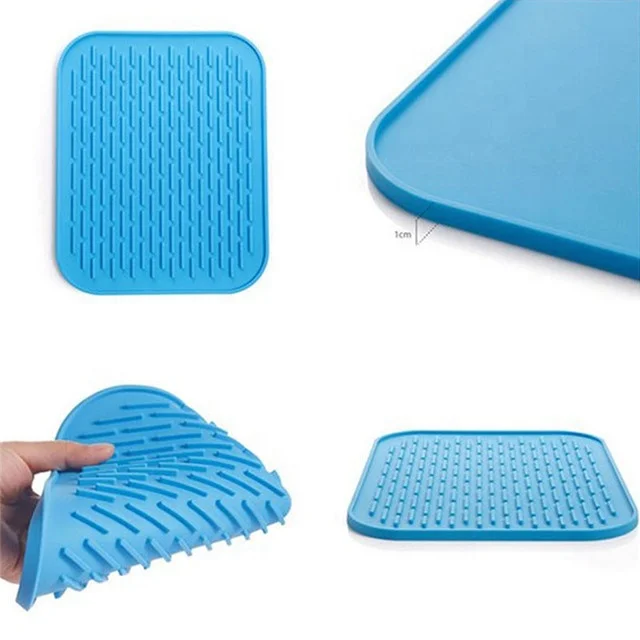 Wholesale Kitchen Multi-function waterproof filter cup kitchenware Splash pad waterproof silicone under sink liner drain mat