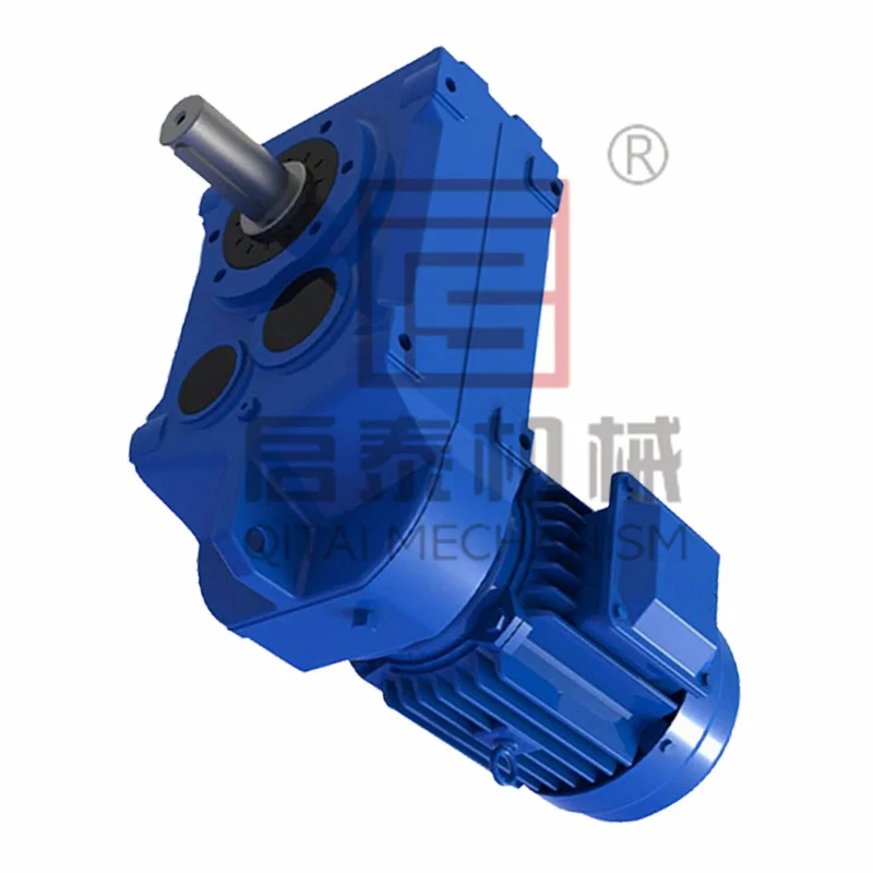 F Series Parallel Shaft Gearbox Helical Worm Gear Speed Reducer Electric Motor For Concrete Mixer