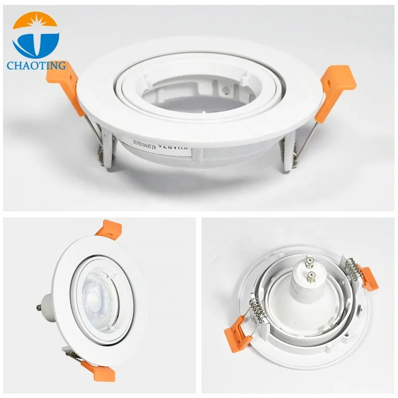Dimmable Светодиодный точечный светильник литой встраиваемый корпус Downlight Gu10