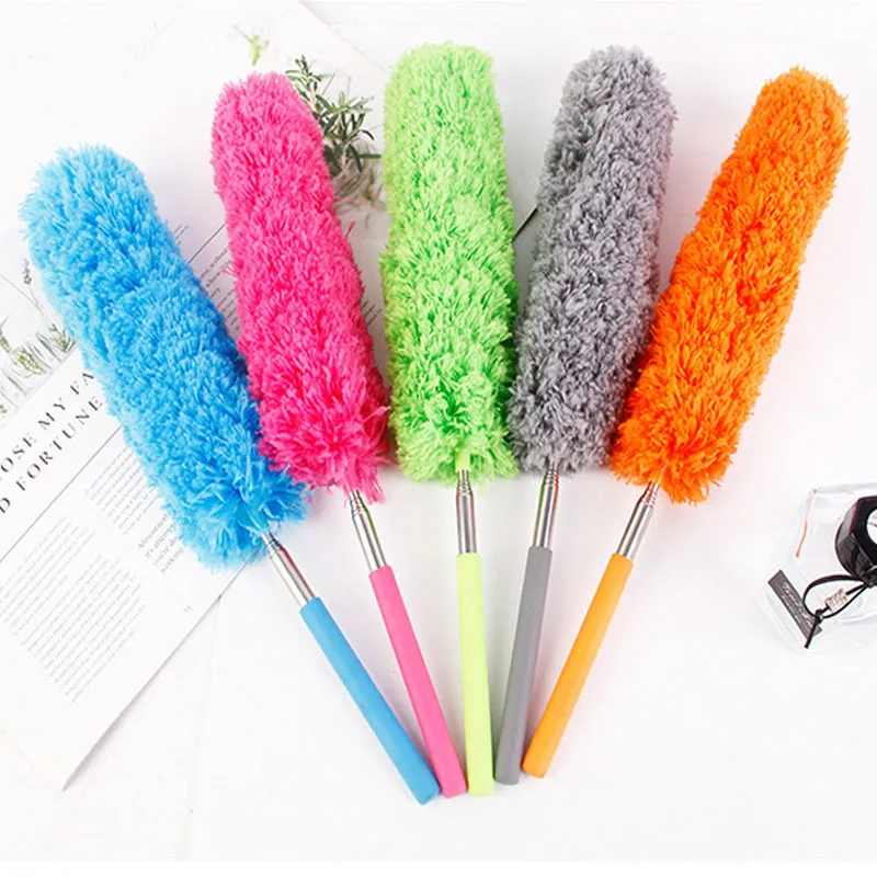 Wholesale Household Cleaning Tools Dusting Brush Microfiber feather duster with extendable handle