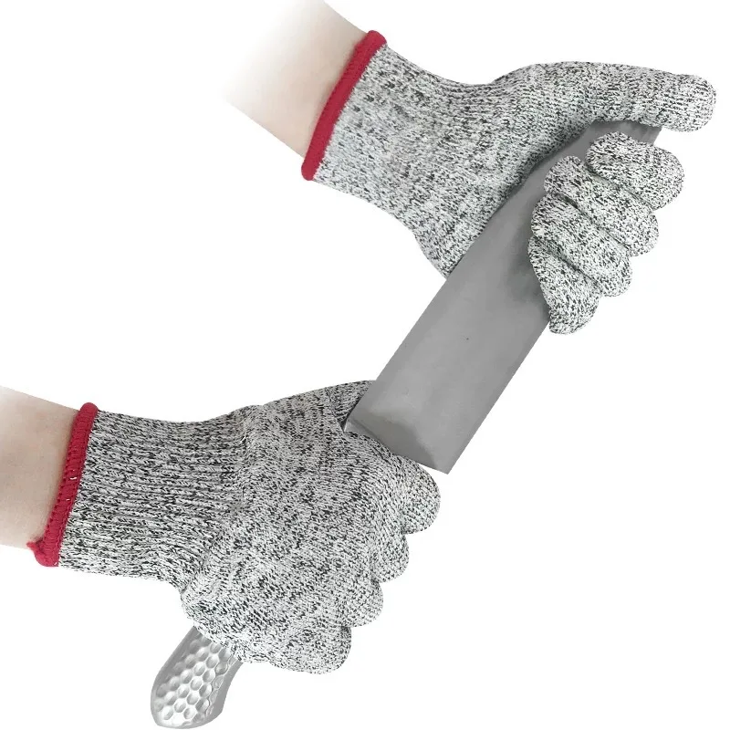 Red Edge PE Cut Resistant Gloves Upgrade Cut Resistant Cut Resistant Work Gloves Outdoor Gardening Thorns Stab-proof Gloves