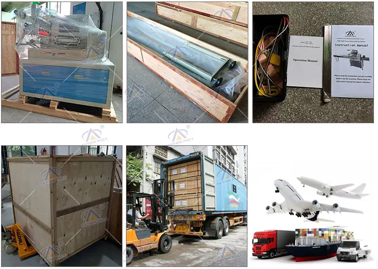 Automatic Sandwich Biscuits food cup cake muffin Tiramisu Macaron Cookies Puffs Chocolate Pillow Packaging machine