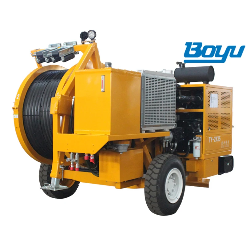 Transmission Line Equipment 103hp Hydraulic Brake Wire Pulling Tensioner