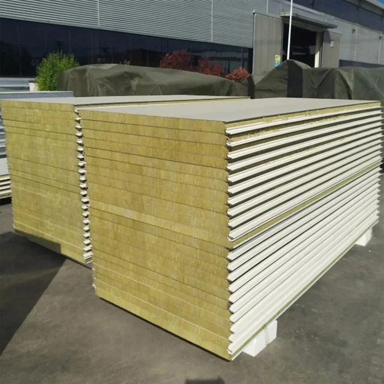 Thermal Insulation Materials Manufacturer Customized Building Panel Xps/Rock Wool Color Steel Plate