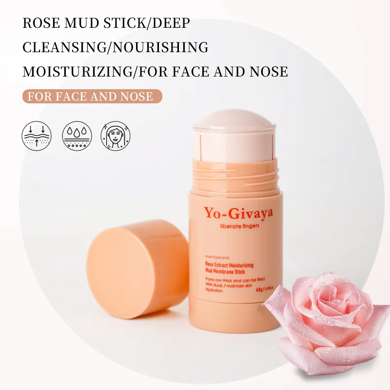 Private Label Skin Care Product Natural Cleansing Brightening Anti-Acne Avocado Face Mud Mask Stick for Face