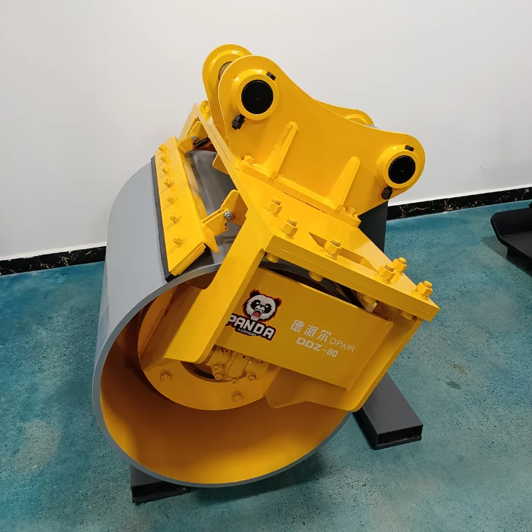 Self cleaning drum Slope Compactor for Excavator usefulfor Digging And Levelling Soil Irrigation Canal the trench pit compaction