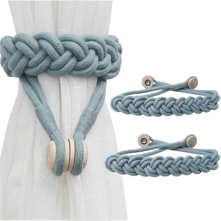 Магнитные веревочные застежки для штор YUJIN, тканые застежки для украшения дома и офиса