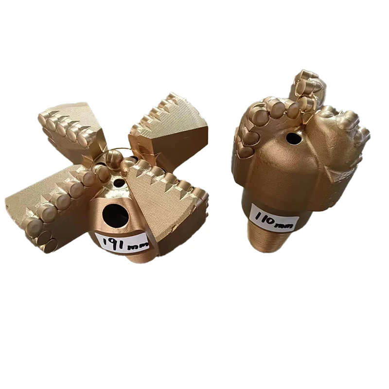 PDC arc angel drill bit with  3 wings  pdc arc drill bit for hard rock formulation drilling
