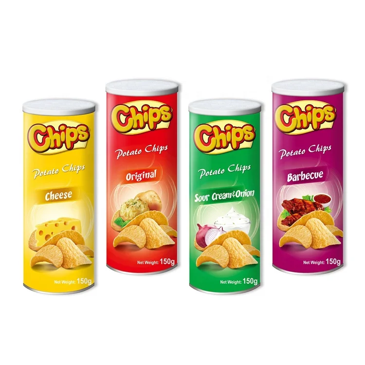 Китайская пищевая продукция, частная торговая марка, штабелируемые картофельные чипсы